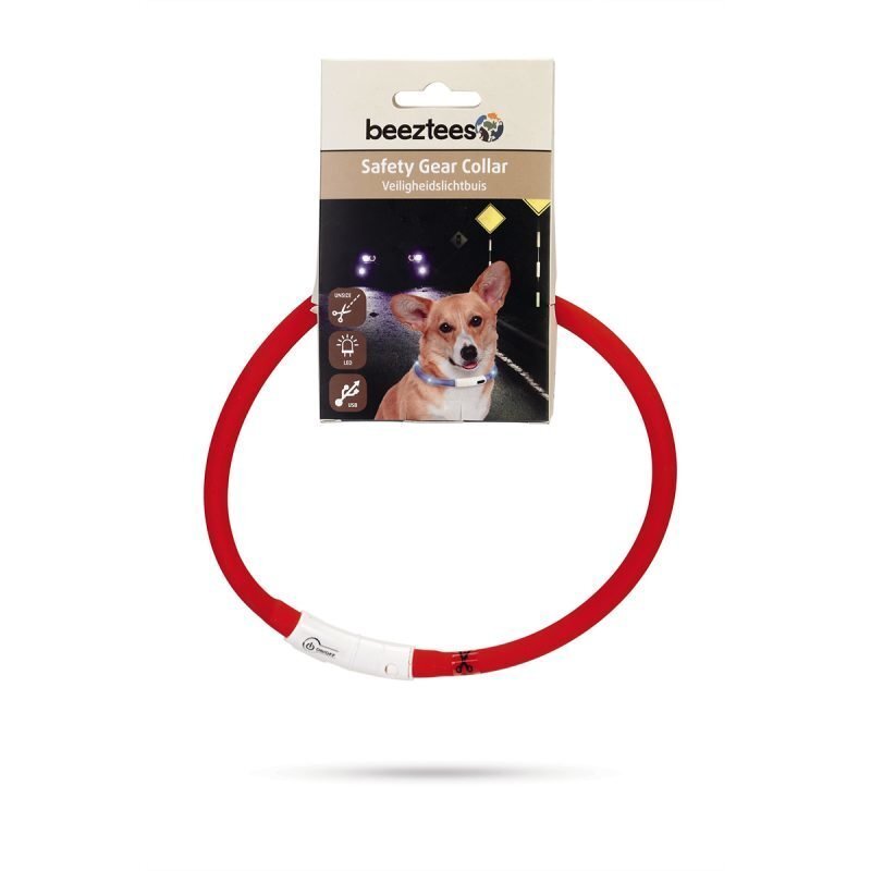 Beeztees Safety Gear Dogini silikonikaulapanta USB-liittimellä